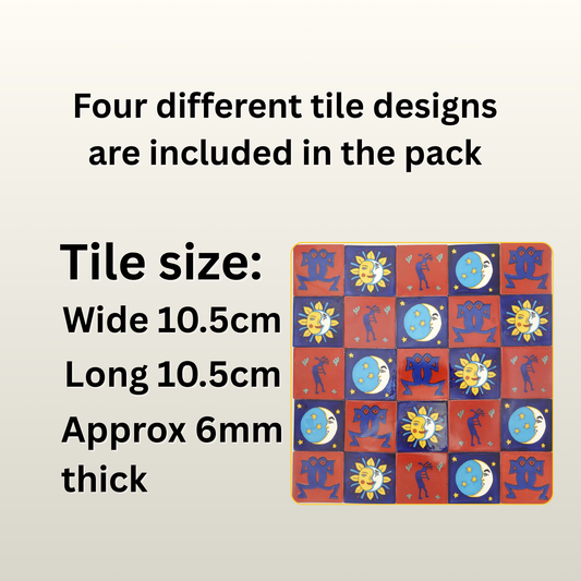 "Arte Mexicano" Tile Collection - 25 x 10.5cm Handmade Tiles