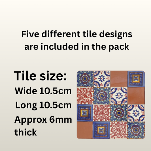 "Notas de Naranja" Tile Collection - 25 x 10.5cm Handmade Tiles
