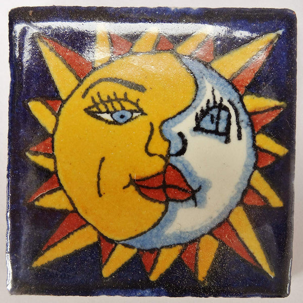 "Sol y Luna" Tile Collection - 50 x 5cm Assorted Talavera Mexican Handmade Tiles