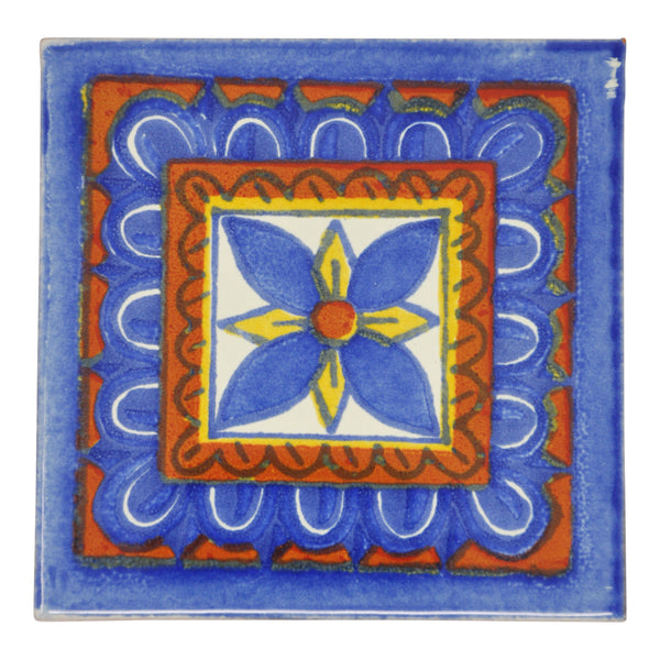 "Notas de Naranja" Tile Collection - 25 x 10.5cm Assorted Talavera Mexican Handmade Tiles