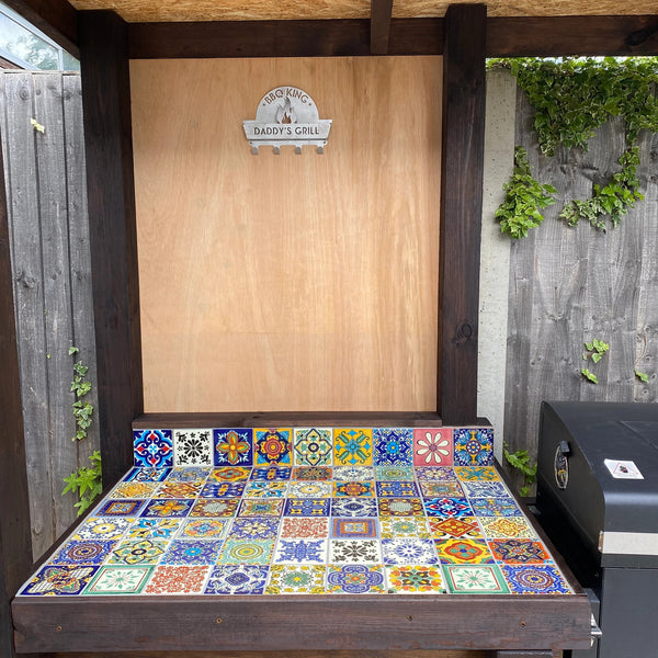 "Aleatorio" Tile Collection - 36 x 10.5cm Assorted Talavera Mexican Handmade Tiles