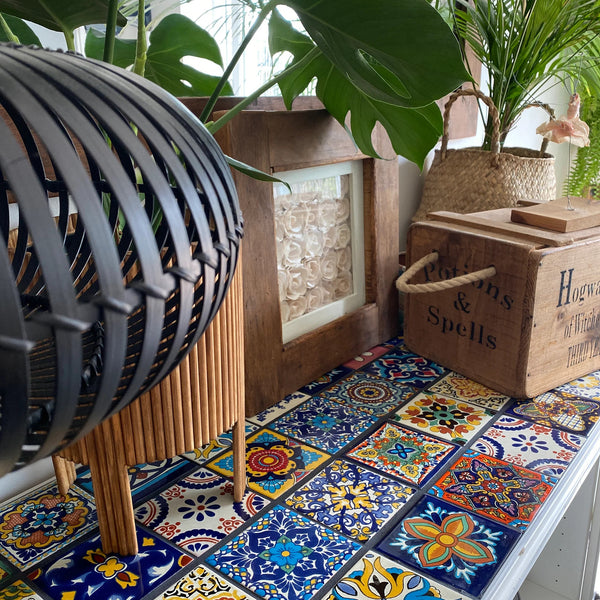 "Aleatorio" Tile Collection - 36 x 10.5cm Assorted Talavera Mexican Handmade Tiles