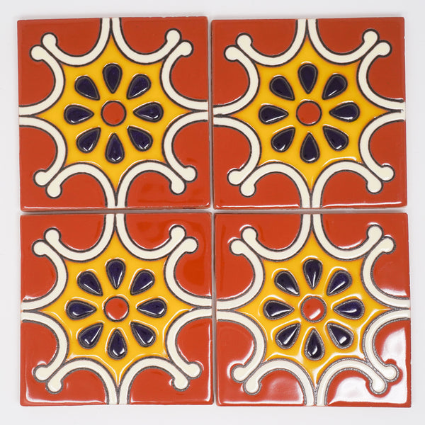 Maya Handmade Relief 10.5cm Tile