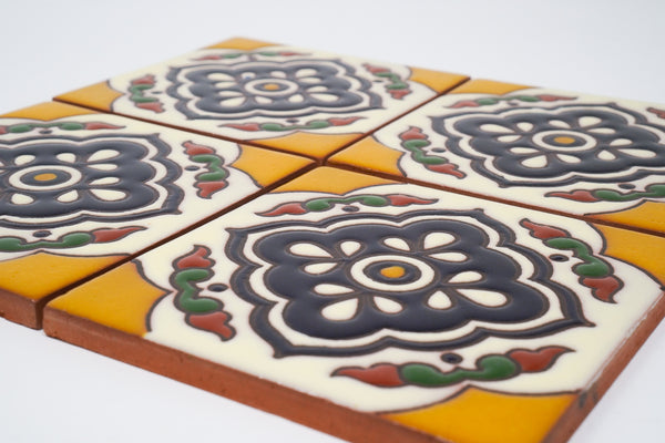 Rosa Handmade Relief 10.5cm Tile