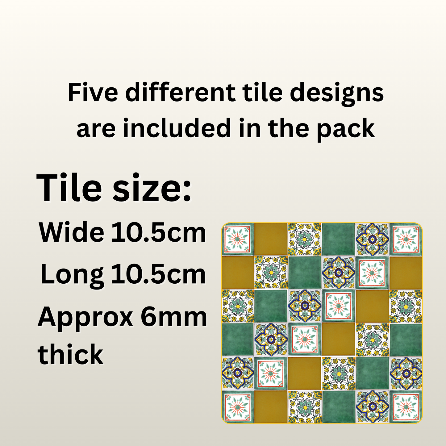 "Fresco" Tile Collection - 25 x 10.5cm Handmade Tiles