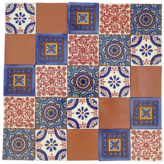 "Notas de Naranja" Tile Collection - 25 x 10.5cm Handmade Tiles