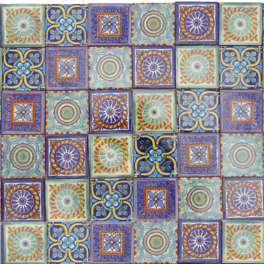 "Hermosos Patrones" Tile Collection - 50 x 5cm Handmade Tiles