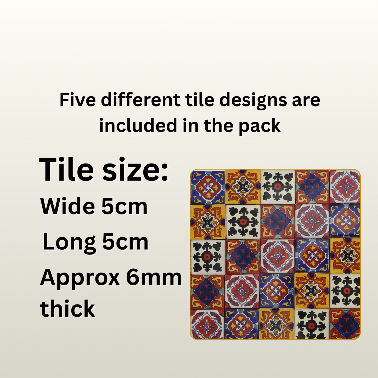 "El Cuadrángulo" Tile Collection - 50 x 5cm Handmade Tiles