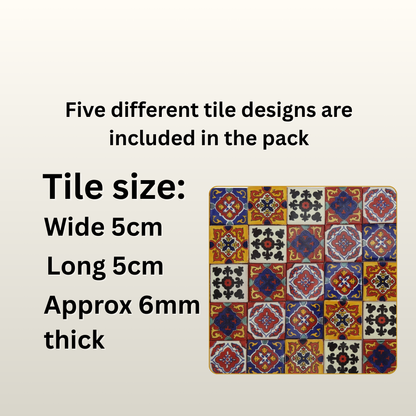 "El Cuadrángulo" Tile Collection - 50 x 5cm Handmade Tiles