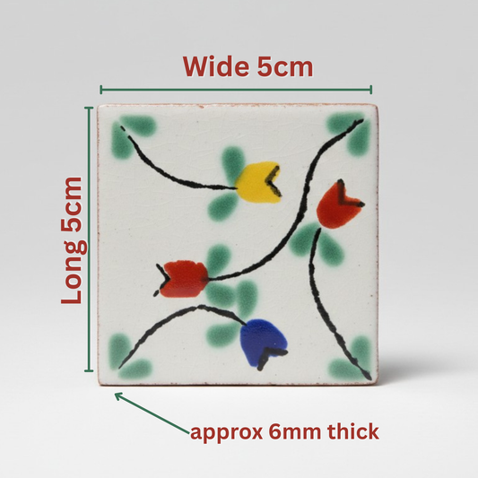 Rosalind Handmade 5cm Tile