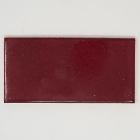 Deep Red Brick Shape Tile (6x3 inch)