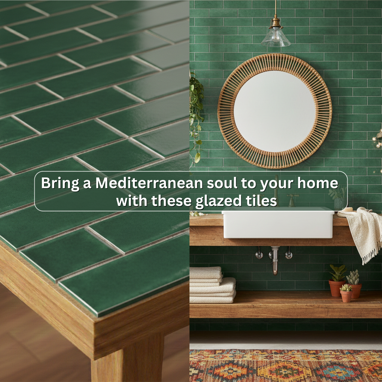 Bottle Brick Shape Tile (6x3 inch)