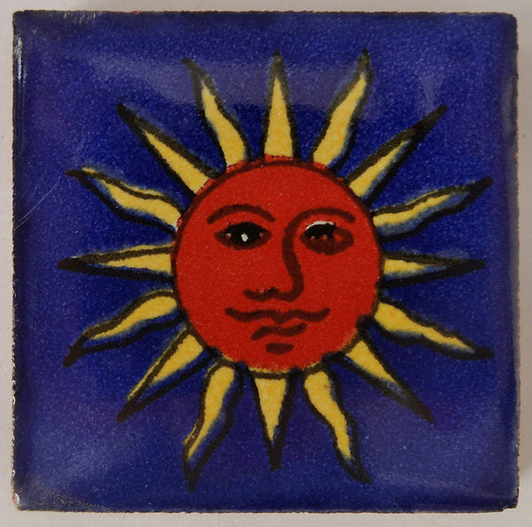 "Sol y Luna" Tile Collection - 50 x 5cm Assorted Talavera Mexican Handmade Tiles