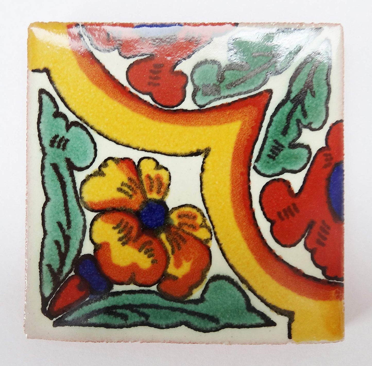 "Los Florals" Tile Collection - 50 x 5cm Assorted Talavera Mexican Handmade Tiles