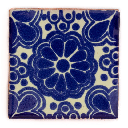 "Azul y Blanco" Tile Collection - 50 x 5cm Assorted Talavera Mexican Handmade Tiles