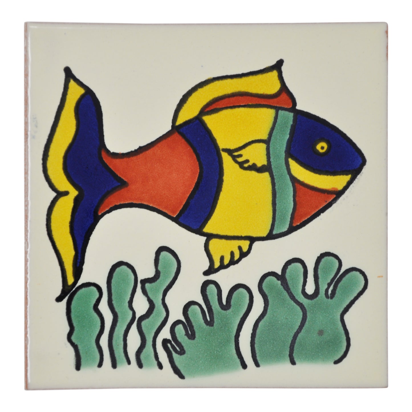 "Peces Tranquilo" Tile Collection - 25 x 10.5cm Assorted Talavera Mexican Handmade Tiles
