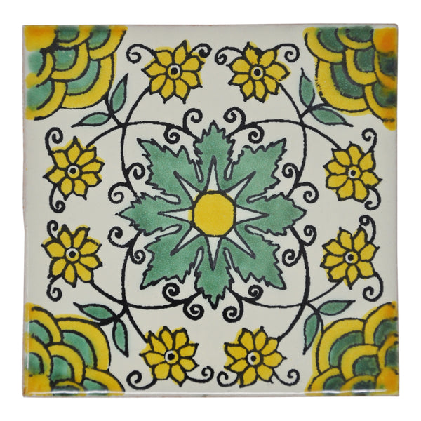"Fresco" Tile Collection - 25 x 10.5cm Assorted Talavera Mexican Handmade Tiles