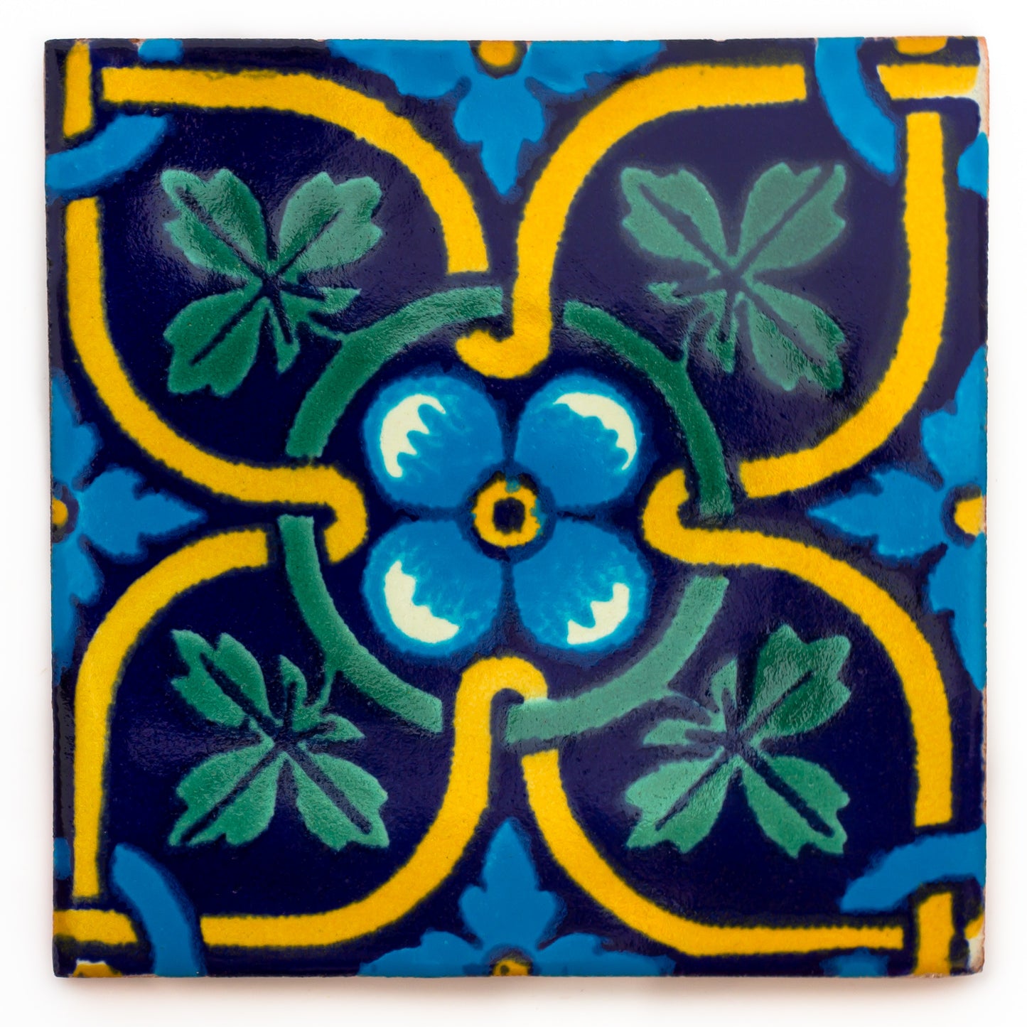 "Azul Brillante" Tile Collection - 25 x 10.5cm Assorted Talavera Mexican Handmade Tiles