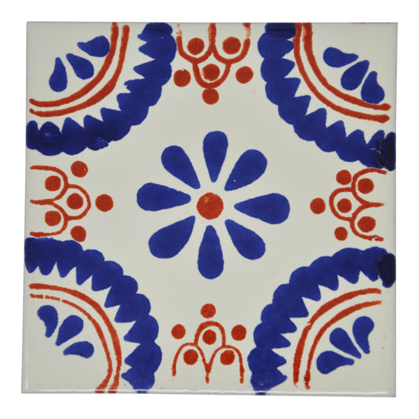 "Notas de Naranja" Tile Collection - 25 x 10.5cm Assorted Talavera Mexican Handmade Tiles