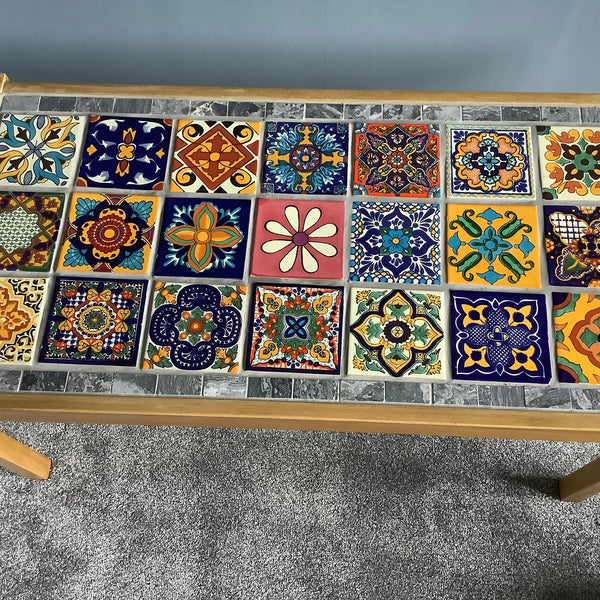 "Aleatorio" Tile Collection - 36 x 10.5cm Assorted Talavera Mexican Handmade Tiles
