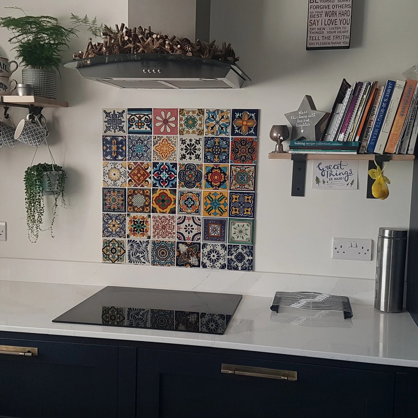 "Aleatorio" Tile Collection - 36 x 10.5cm Assorted Talavera Mexican Handmade Tiles