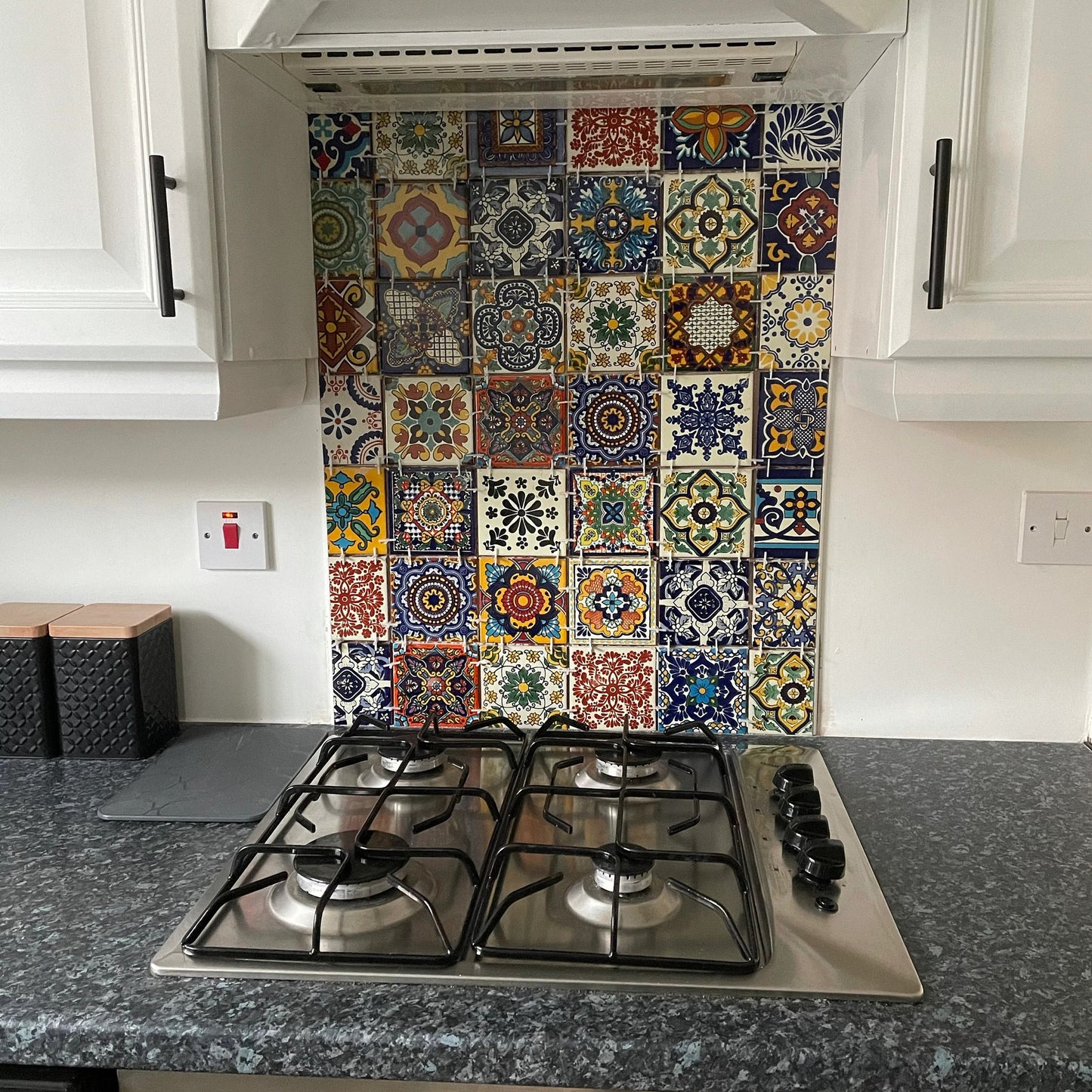 "Aleatorio" Tile Collection - 36 x 10.5cm Assorted Talavera Mexican Handmade Tiles