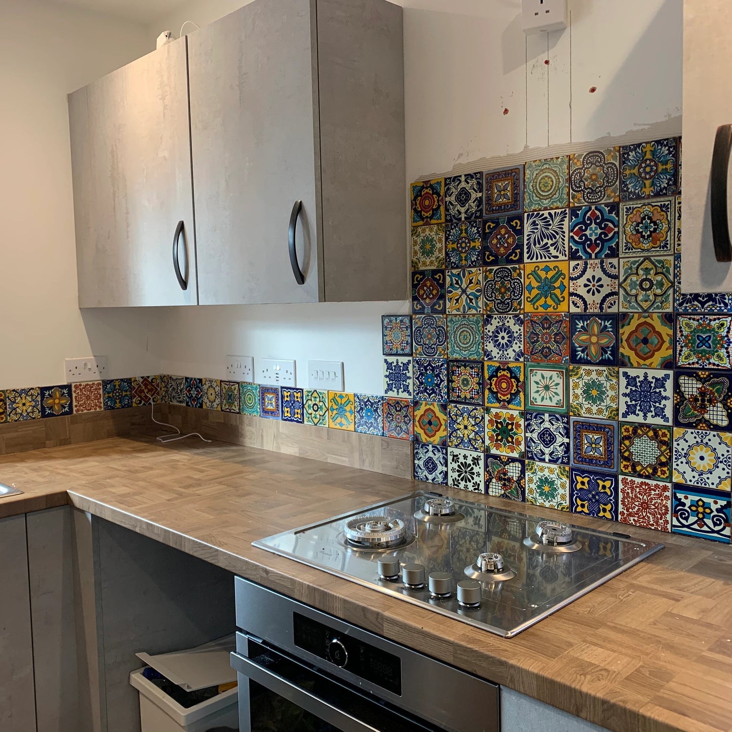 "Aleatorio" Tile Collection - 36 x 10.5cm Assorted Talavera Mexican Handmade Tiles