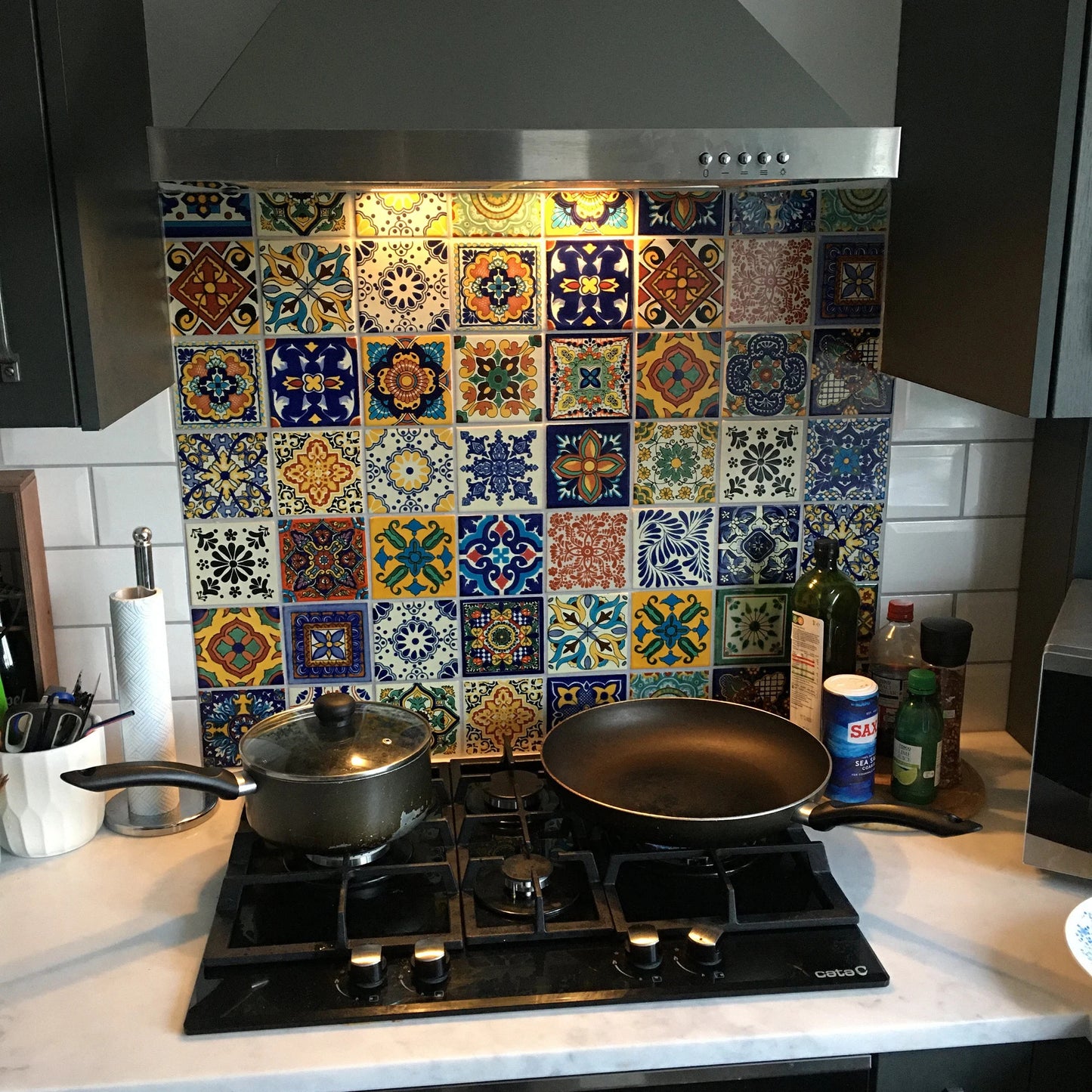 "Aleatorio" Tile Collection - 36 x 10.5cm Assorted Talavera Mexican Handmade Tiles
