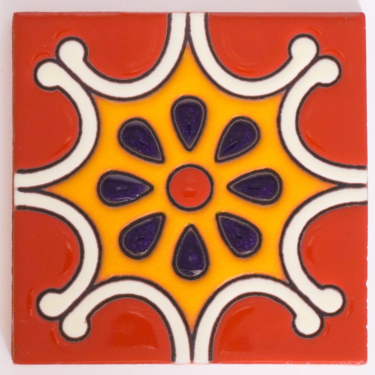 Maya Handmade Relief 10.5cm Tile – Tumia Tiles