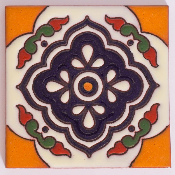 Rosa Handmade Relief 10.5cm Tile